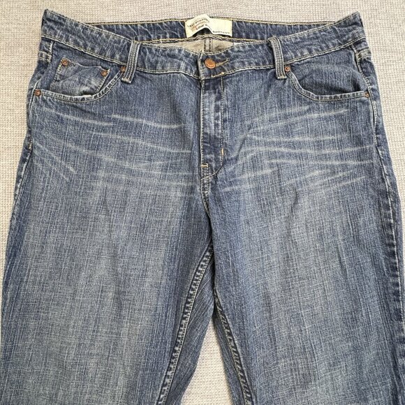 Levi Strauss Signature Womens Low Rise Bootcut Jeans Misses 18 M Blue Denim - Picture 3 of 11